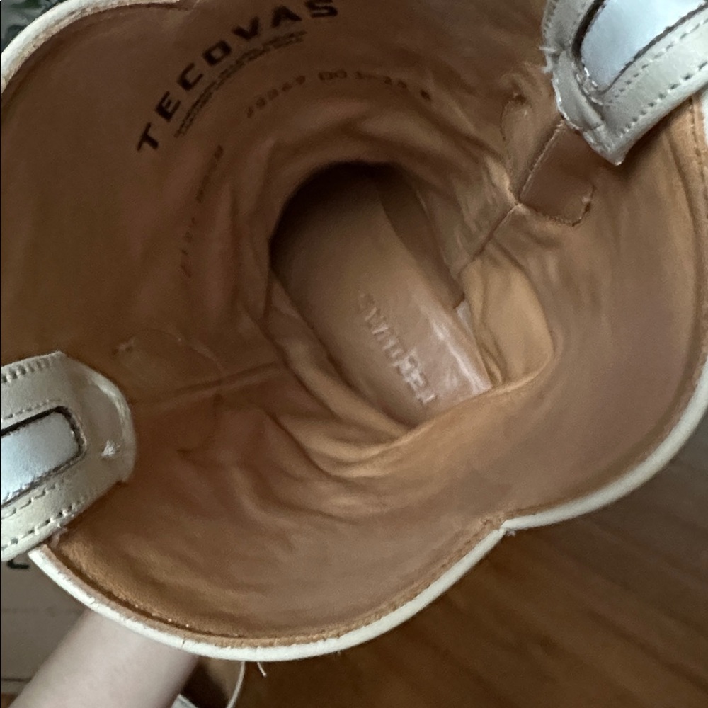 Tecovas Sadie Bone Floral Meadow Cowgirl Boots 8.5 - Picture 9 of 11